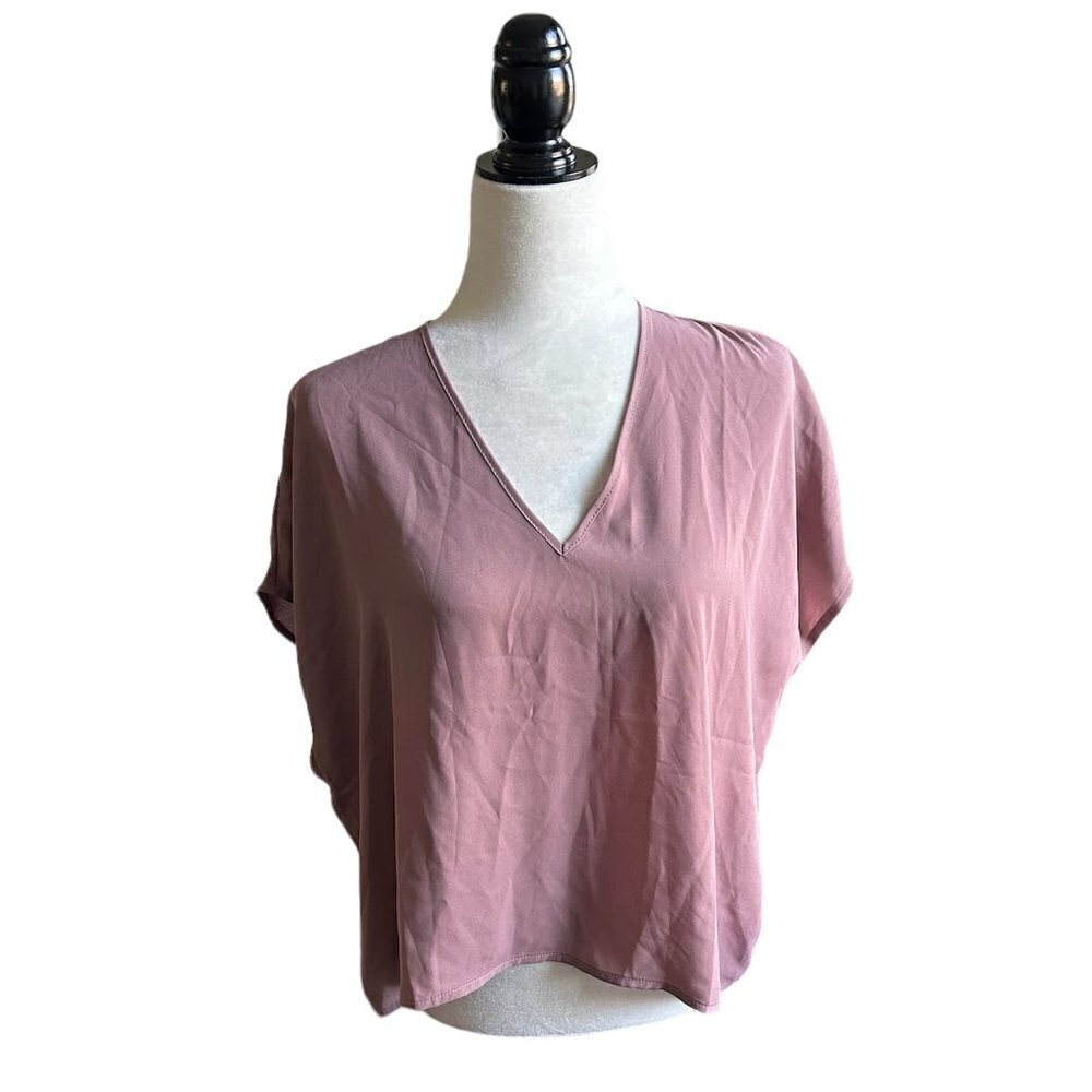 OAK+FORT Sleeveless Rose Mauve Contemporary Blouse Basic Staple US S